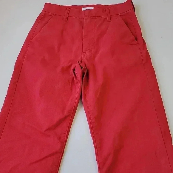 MOTHER The Tomcat Prep Jeans Poppy Red Killing Time - Picture 5 of 13
